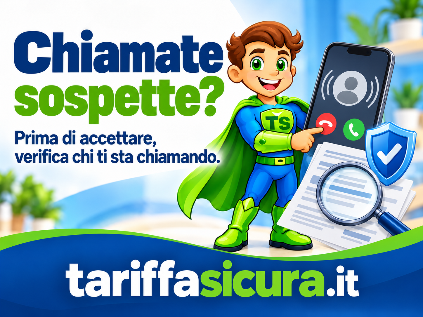 Chiamate su luce, gas e telefono: fermati e verifica