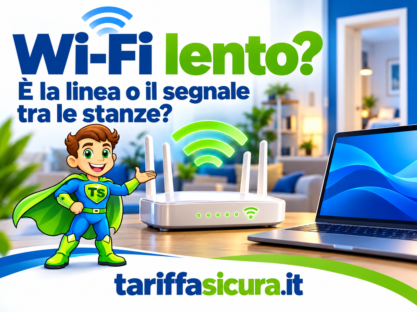 TariffaSicura · Wi-Fi lento: è la linea o il segnale dentro casa?