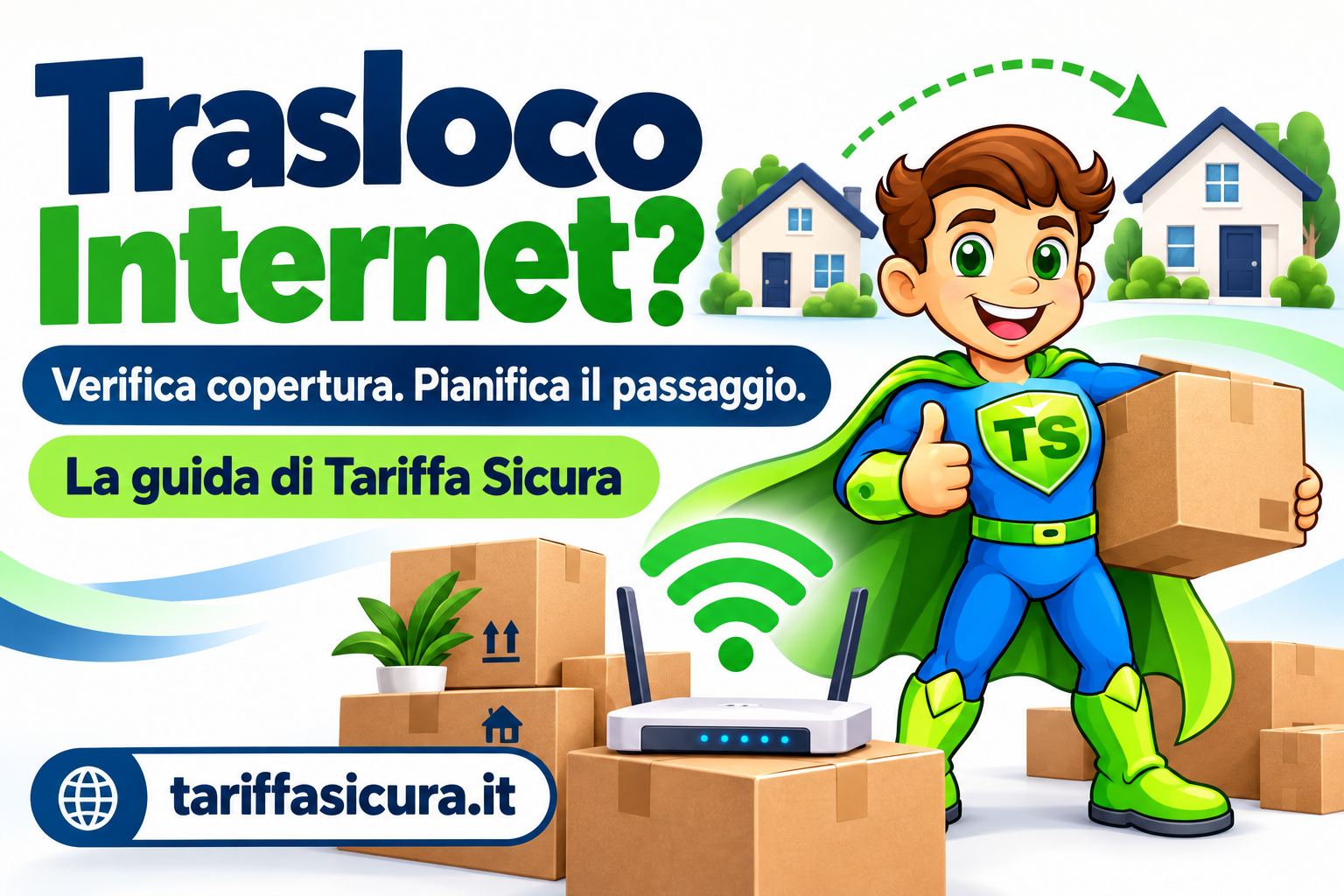 Trasloco Internet: verificare copertura e pianificare il passaggio con Tariffa Sicura.